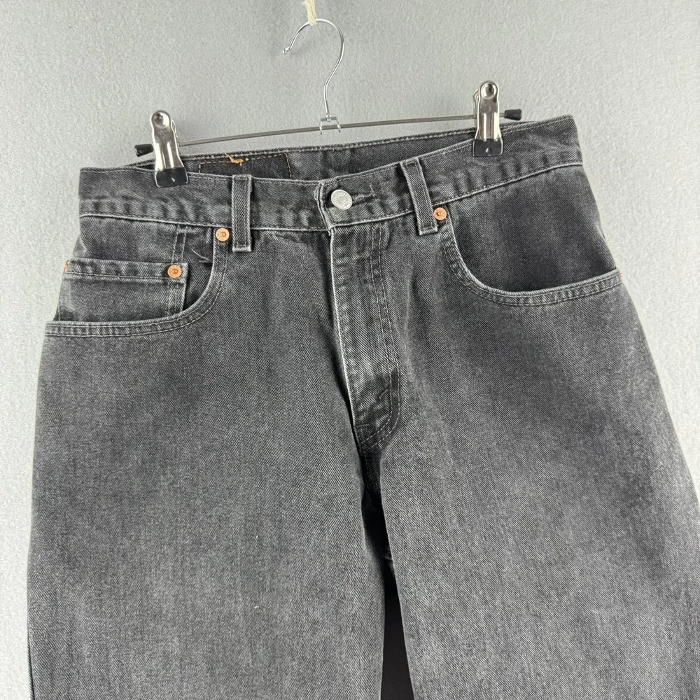 Vintage Levis Jeans Mens 31x32 (Fits 29x28) Black 560‎ Loose Tapered USA Made
